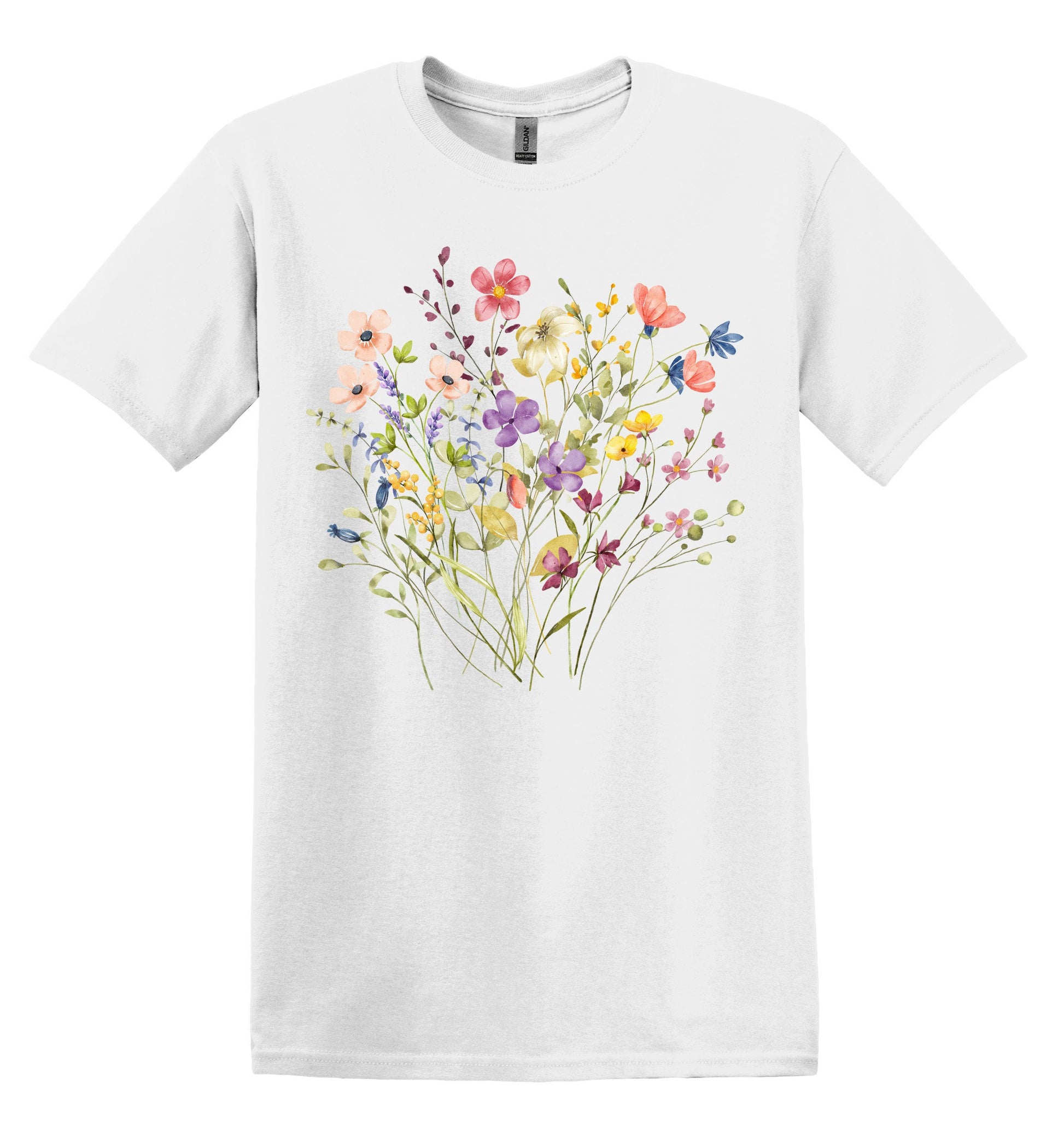 Wildflower Tshirt Flower Shirt Garden Lover Shirt Ladies Shirt Flower Lover Shirt Wild Flowers Shirt Floral Tshirt Nature Shirt