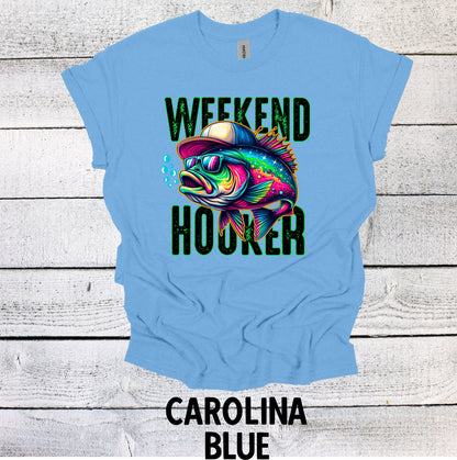 Father's Day Fishing Shirt - Weekend Hooker Dad Tee for Fishing Lovers