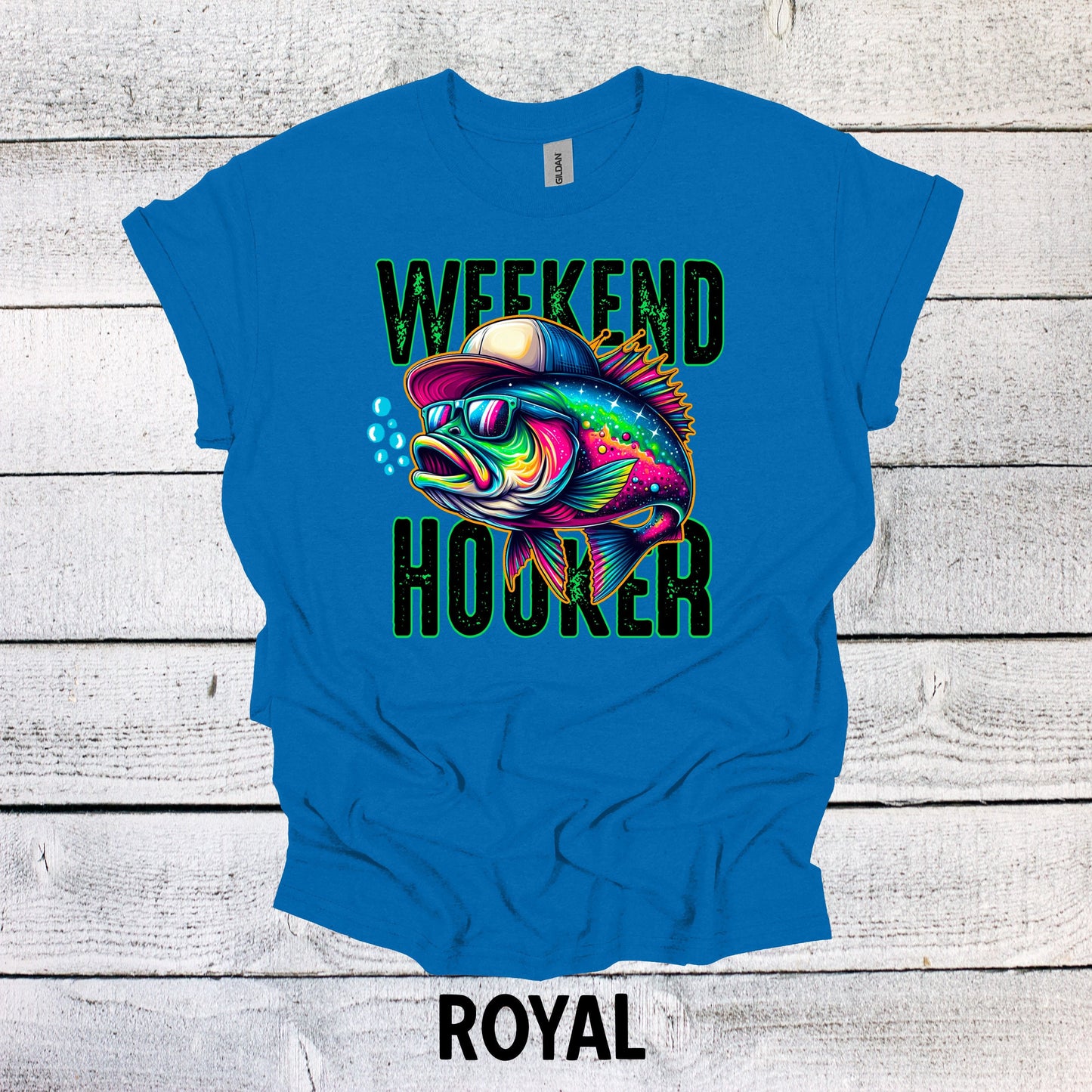 Father's Day Fishing Shirt - Weekend Hooker Dad Tee for Fishing Lovers