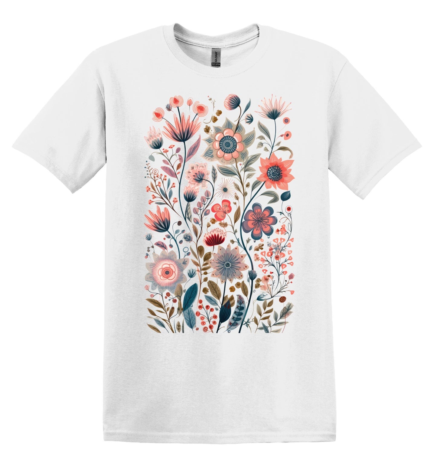 Wildflowers Tshirt, Flower Shirt, Garden Shirt, Flower Lover Shirt, Wild Flowers Shirt, Floral Tshirt, Boho Floral Shirt, Botanical Floral