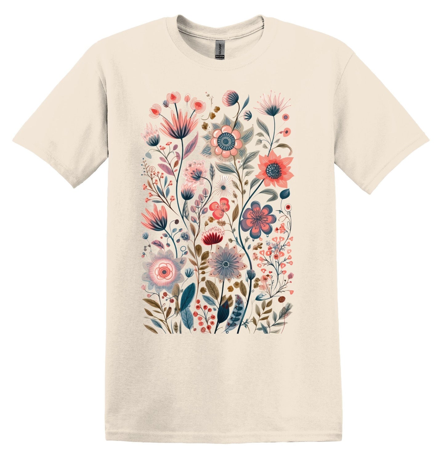 Wildflowers Tshirt, Flower Shirt, Garden Shirt, Flower Lover Shirt, Wild Flowers Shirt, Floral Tshirt, Boho Floral Shirt, Botanical Floral