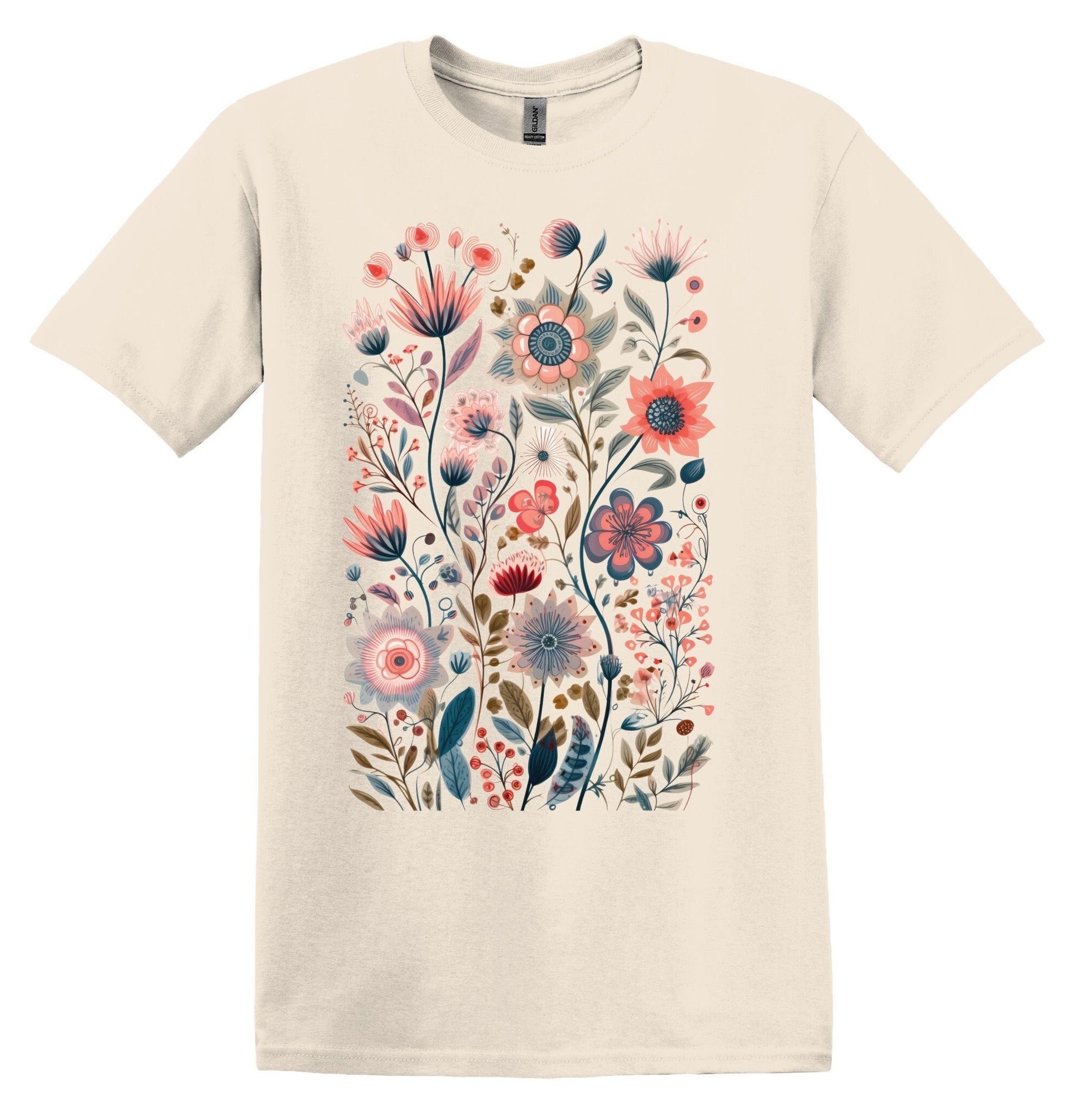 Wildflowers Tshirt, Flower Shirt, Garden Shirt, Flower Lover Shirt, Wild Flowers Shirt, Floral Tshirt, Boho Floral Shirt, Botanical Floral