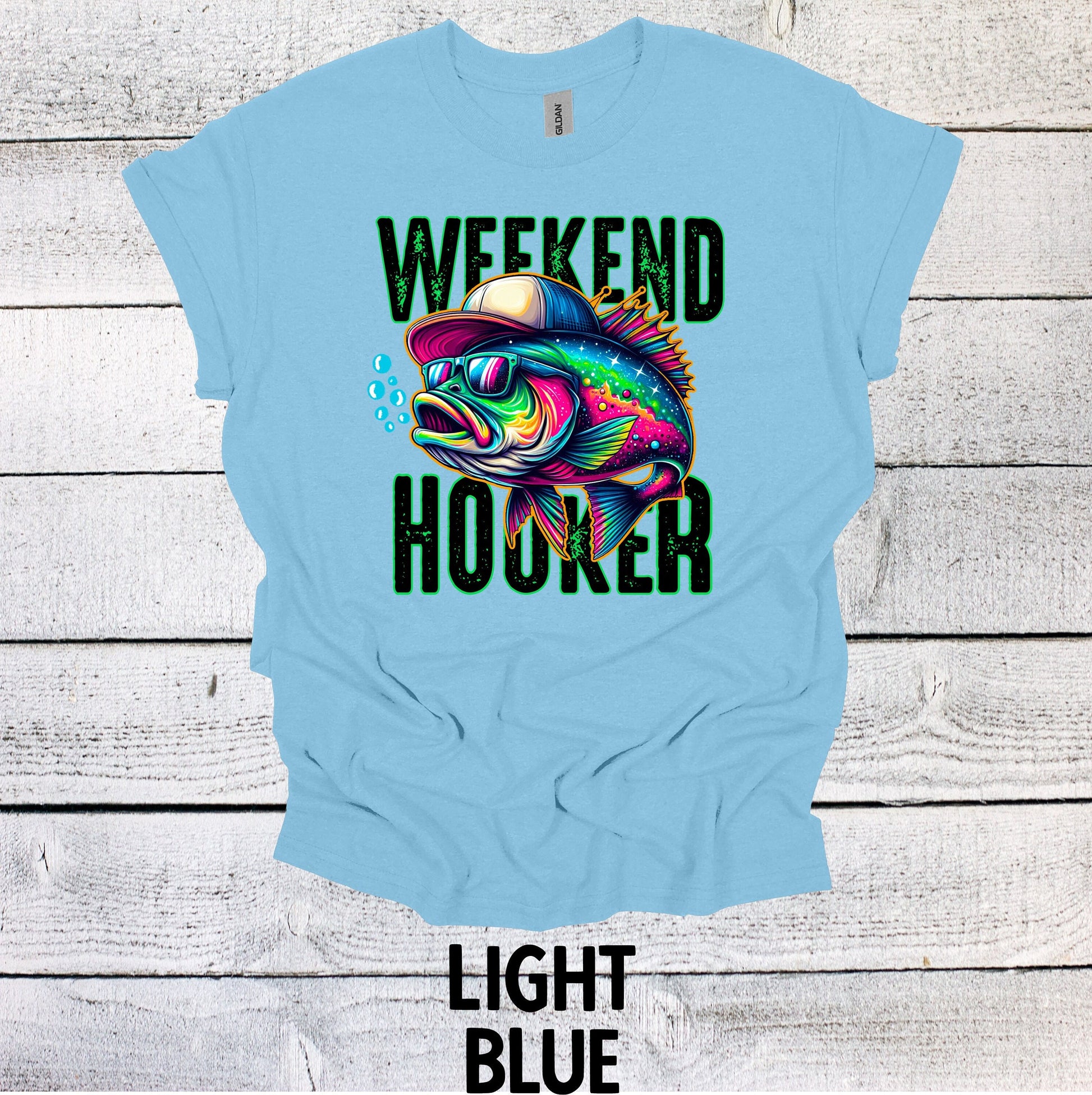 Father's Day Fishing Shirt - Weekend Hooker Dad Tee for Fishing Lovers