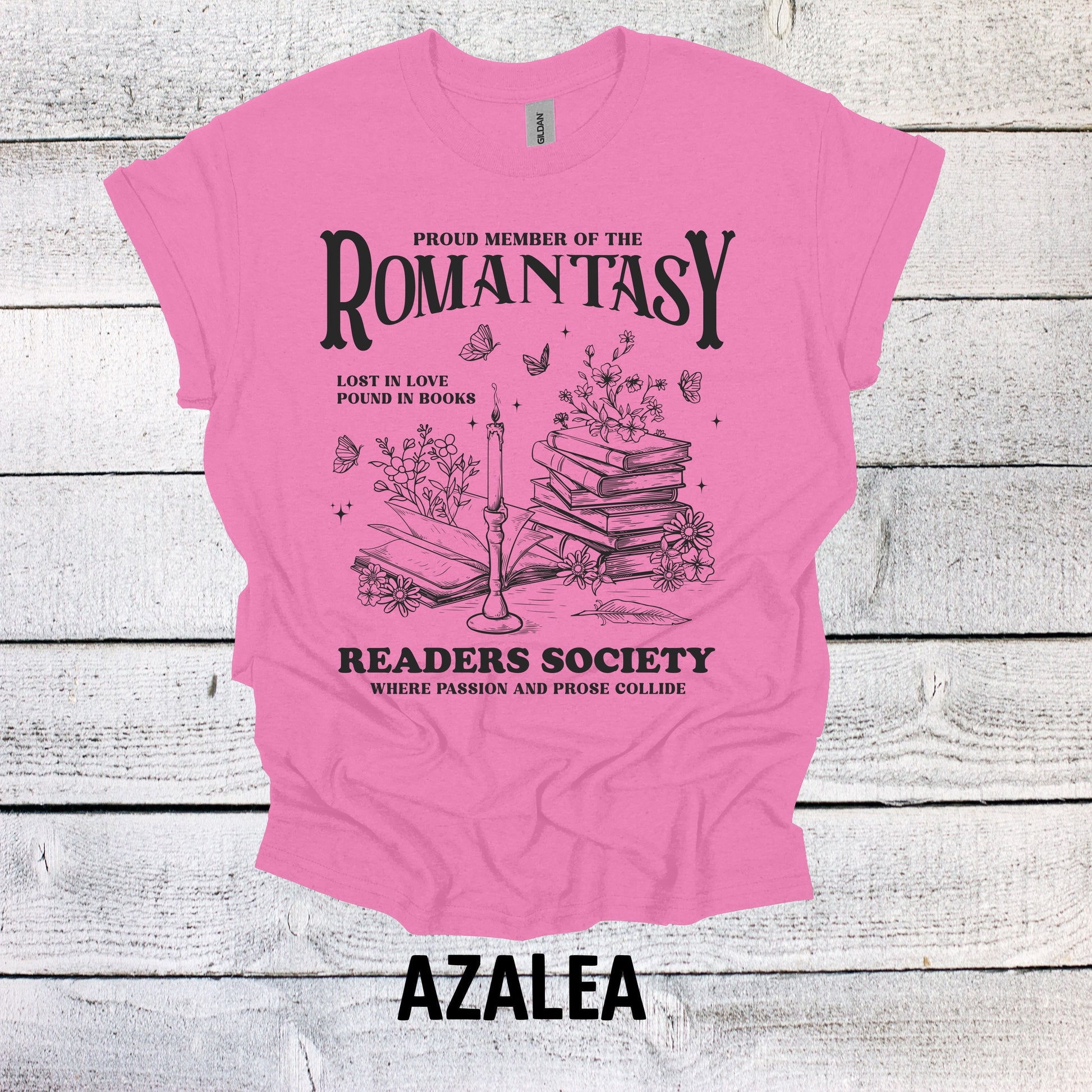 Vintage-inspired Book Lover Tee - Romantasy Readers Society Shirt, Book Shirt, Book Lovers Shirt, Bookish Shirt, Book Merch