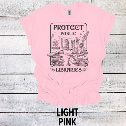 Protect Public Libraries Shirt - Library Lovers Unite - Bookworm Gift, Book Shirt, Book Lovers Shirt, Bookish Shirt, Book Merch