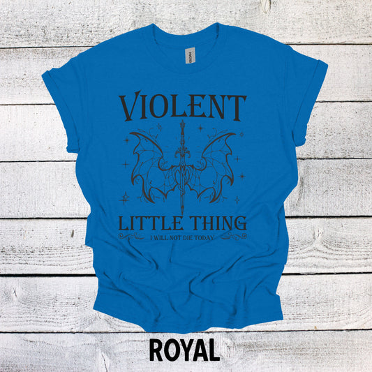 Artistic Violent Little Thing Book Shirt: Literary Inspired T-shirt Design