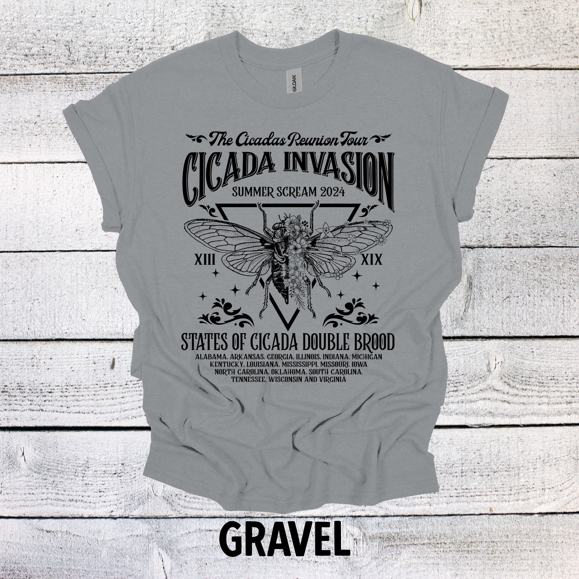 Unique Cicada Invasion Tour Shirt - Nature Inspired T-Shirt - Cool Summer Tee for Nature Lovers