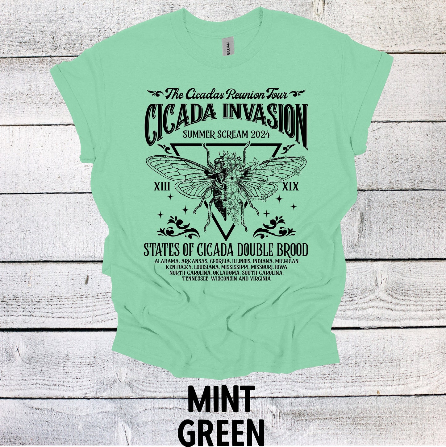 Unique Cicada Invasion Tour Shirt - Nature Inspired T-Shirt - Cool Summer Tee for Nature Lovers