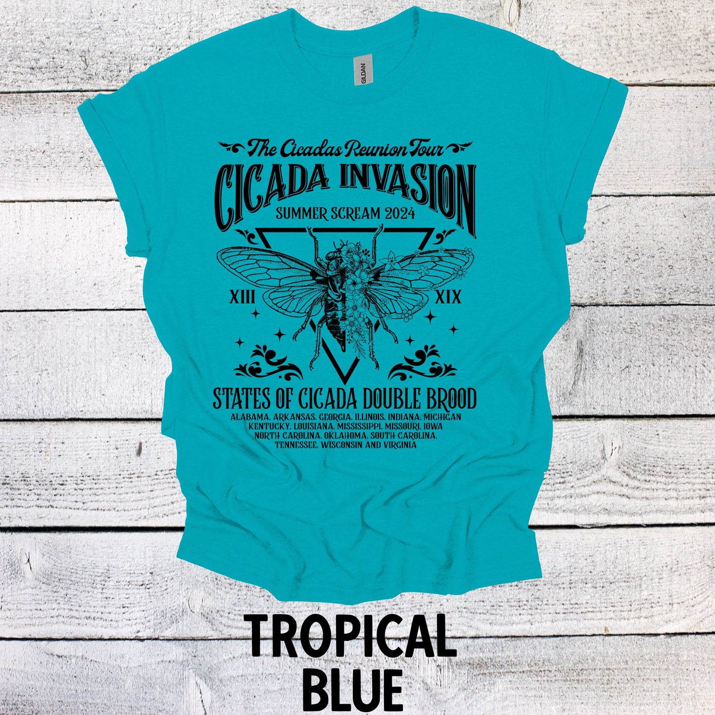 Unique Cicada Invasion Tour Shirt - Nature Inspired T-Shirt - Cool Summer Tee for Nature Lovers