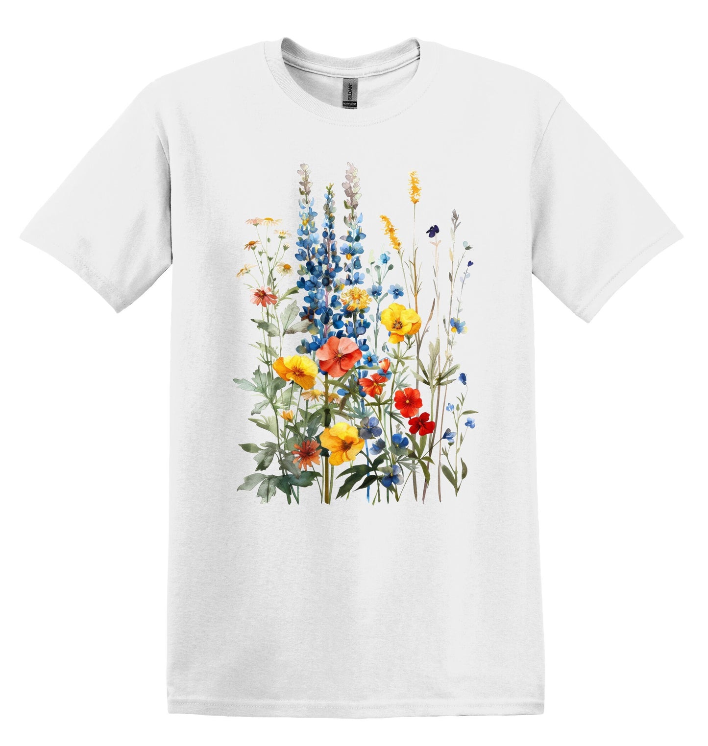 Retro Pressed Wildflowers Tshirt Flower Shirt Garden Lover Shirt Flower Lover Shirt Wild Flowers Shirt Floral Tshirt Boho Floral Shirt