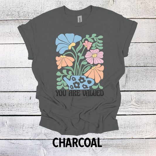 You are Valued Floral Shirt Christian Shirts Religious Tshirt Christian T Shirts Boho Christian Shirt Bible Verse Shirt