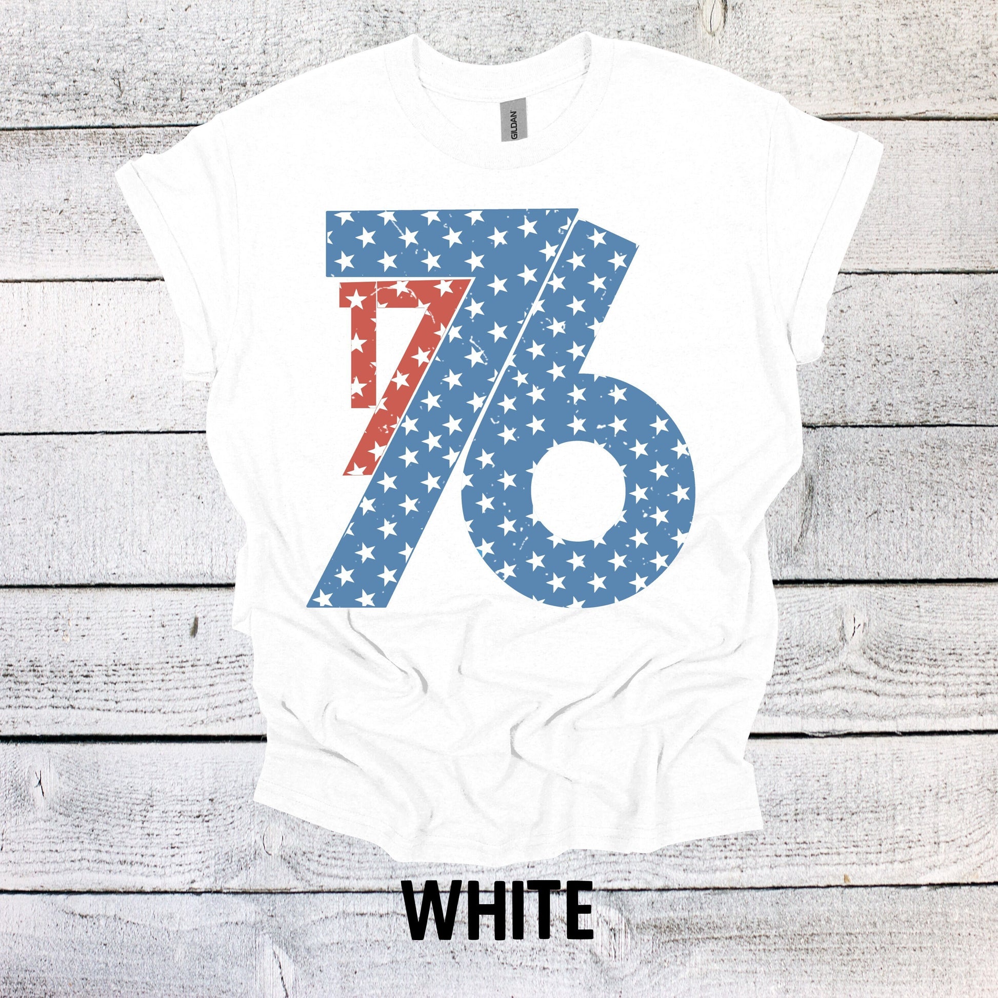 1776 Red White Blue Stars Shirt 4th of July - Patriotic BBQ Tee