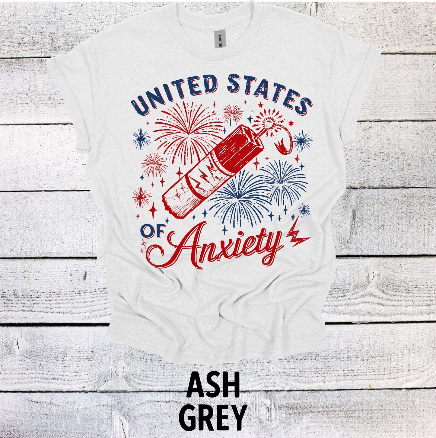 United States of Anxiety Shirt 4th of July - Patriotic BBQ Tee