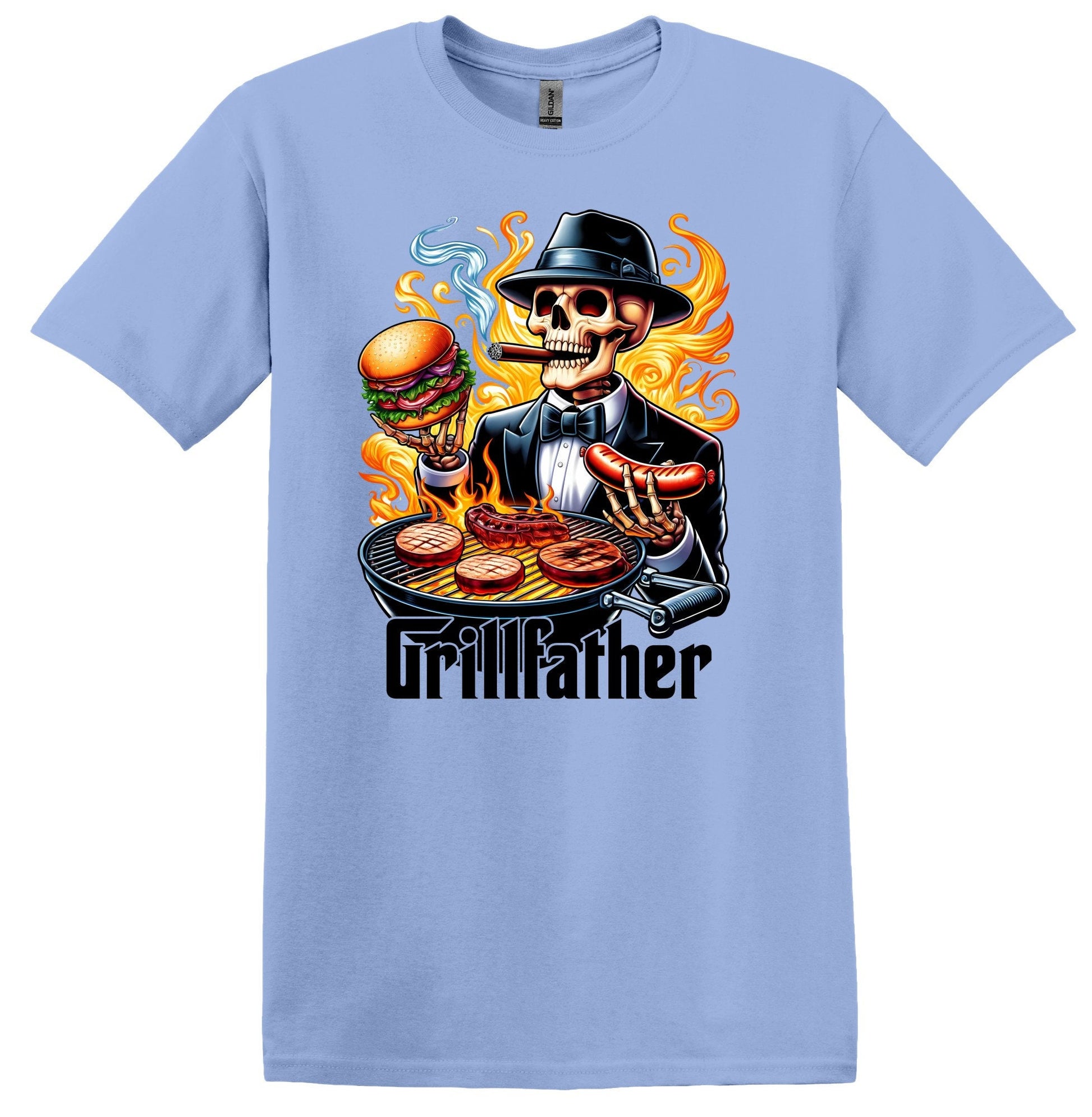 Grillfather Skeleton BBQ Funny Father's Day Shirt - Gift for Grilling Dad