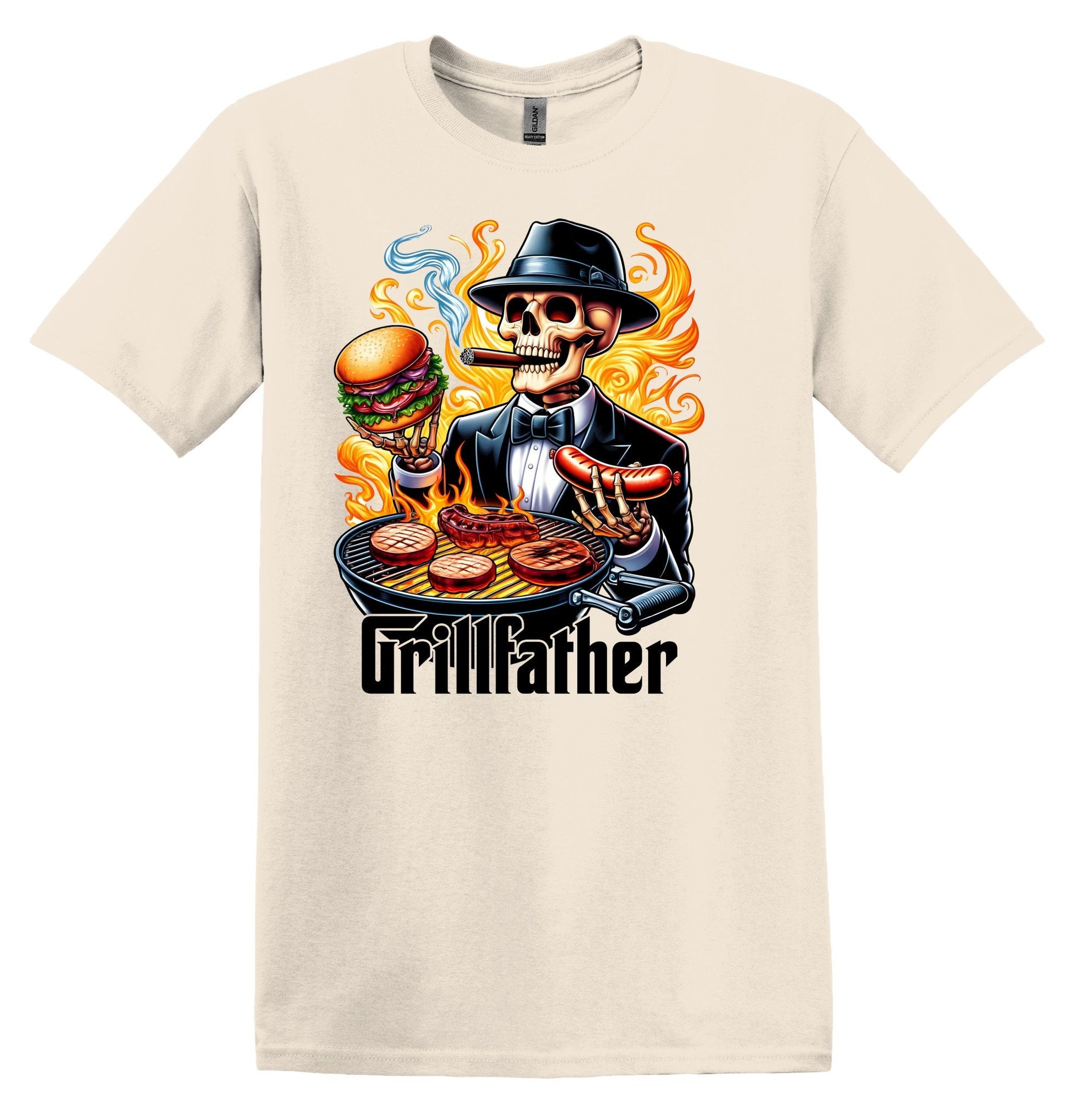 Grillfather Skeleton BBQ Funny Father's Day Shirt - Gift for Grilling Dad