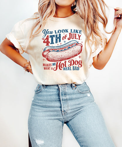 Patriotic Vibes: You Look Like the 4th of July Shirt - Graphic Tee for Independence Day