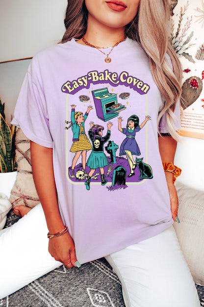 Easy Bake Coven Shirt, Funny Halloween T-Shirt, Spooky Party Shirt, Oversized T-Shirt, Halloween Tee, Comfort Colors Shirt