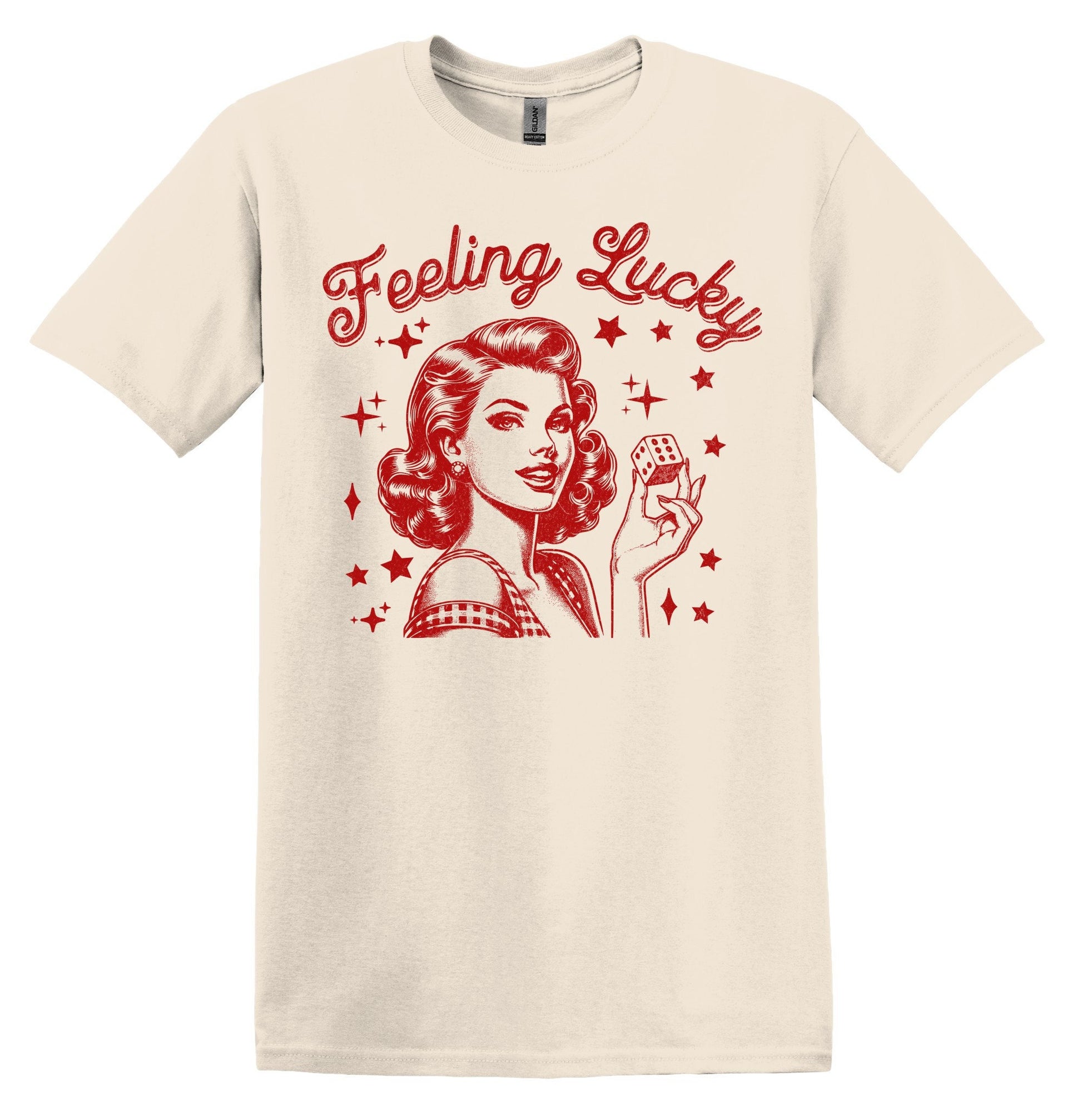 Feeling Lucky Gambling Shirt - Funny Graphic Tee