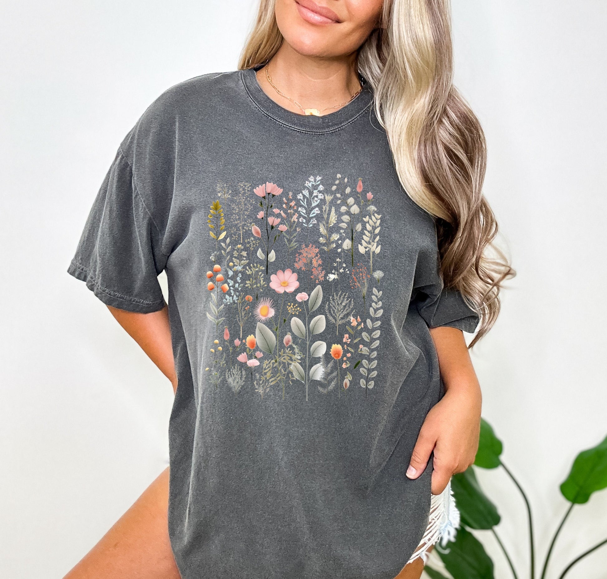 Forest Floral Wildflowers Shirt Garden Lover Shirt Flower Lover Shirt Wild Flowers Shirt Floral Shirt