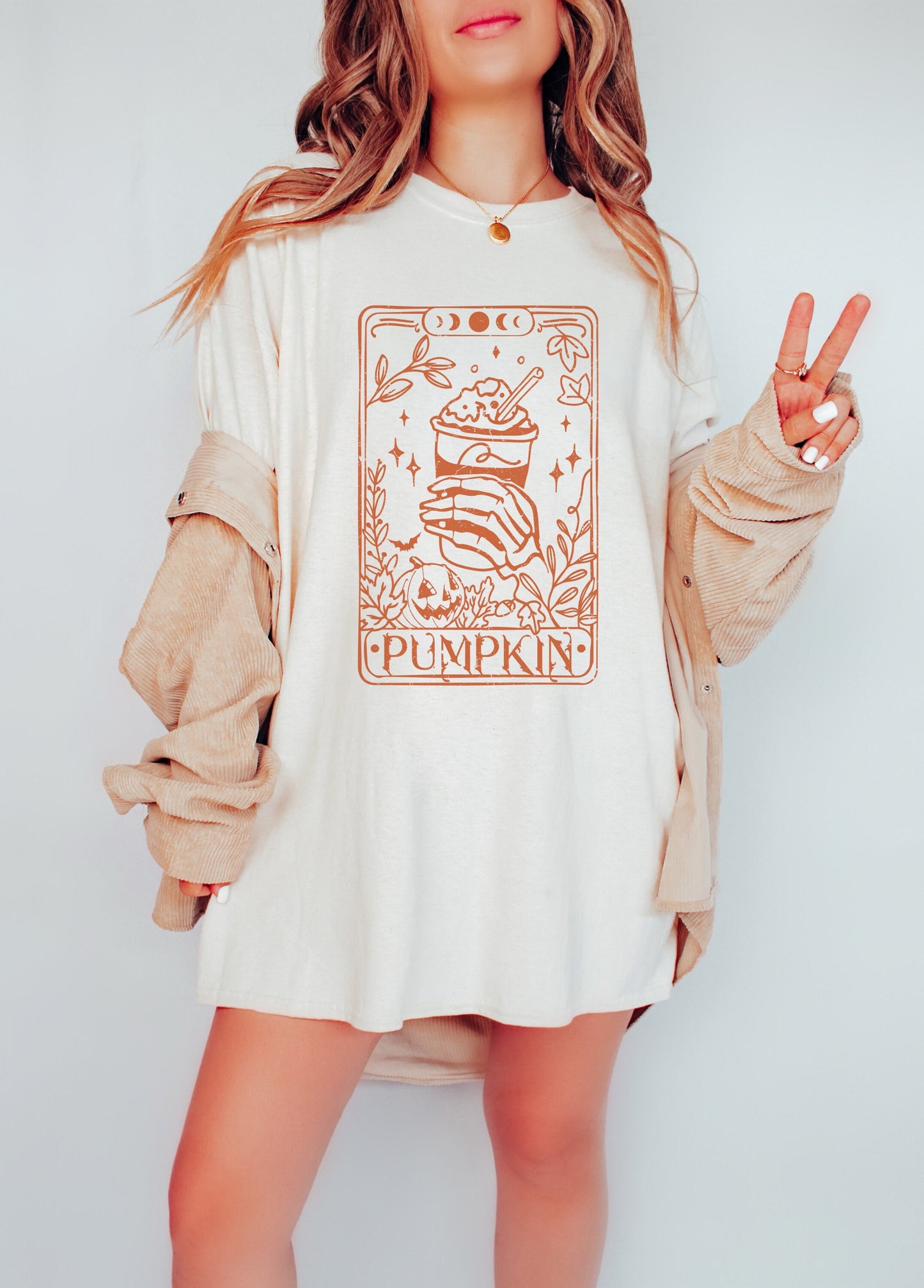 Pumpkin Spice Tarot Card Shirt - Halloween Shirt for a Spooky Stylish Look