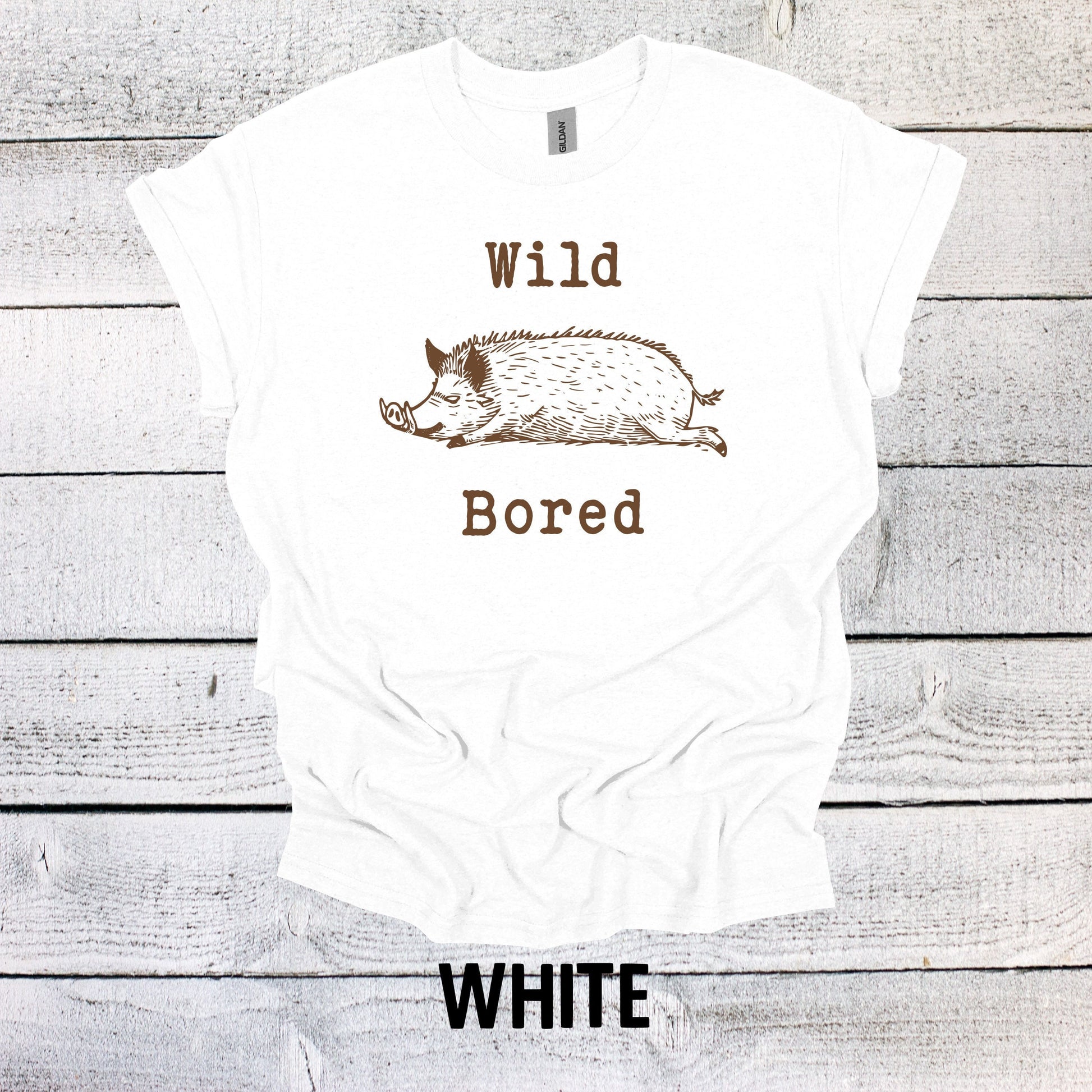 Wild Bored Shirt Graphic Shirt Vintage Funny Shirt Nostalgia Shirt Cotton Shirt Minimalist Shirt