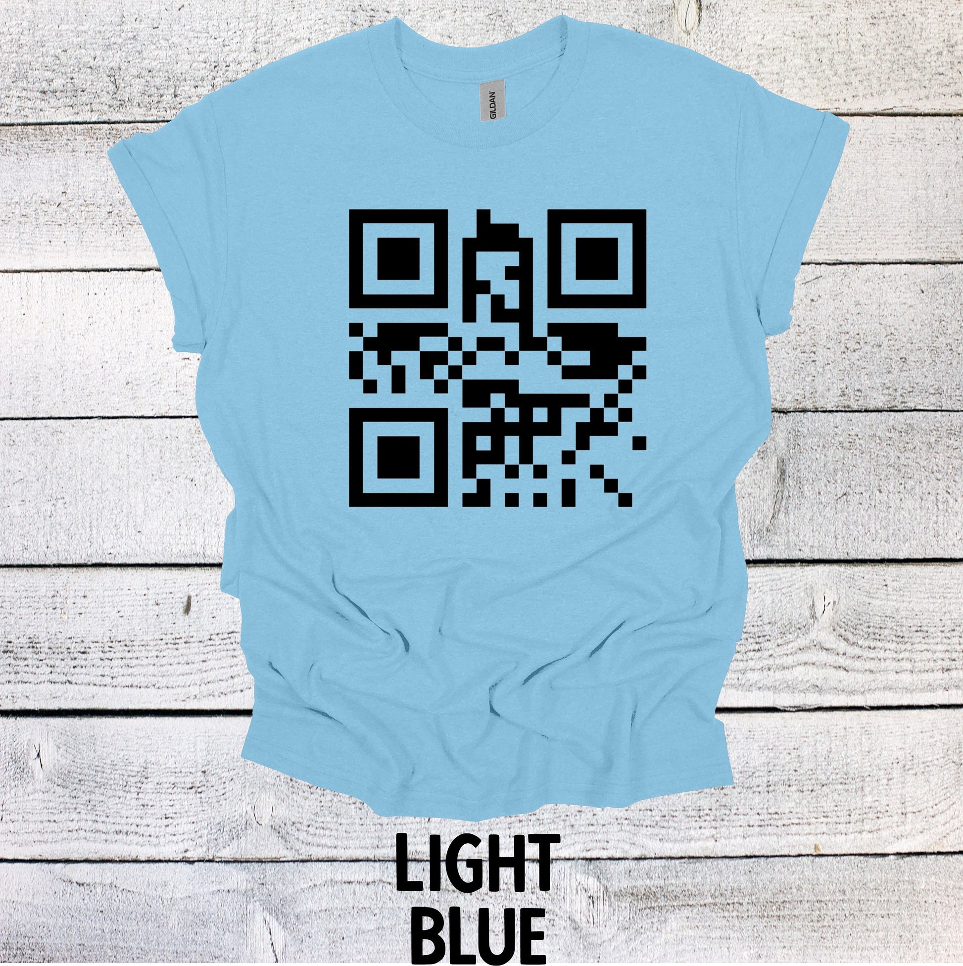 F Off QR Code Shirt Graphic Shirt Funny Shirt Vintage Shirt Nostalgia Cotton Shirt Funny F*ck Off Shirt