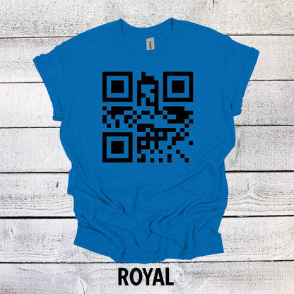 F Off QR Code Shirt Graphic Shirt Funny Shirt Vintage Shirt Nostalgia Cotton Shirt Funny F*ck Off Shirt