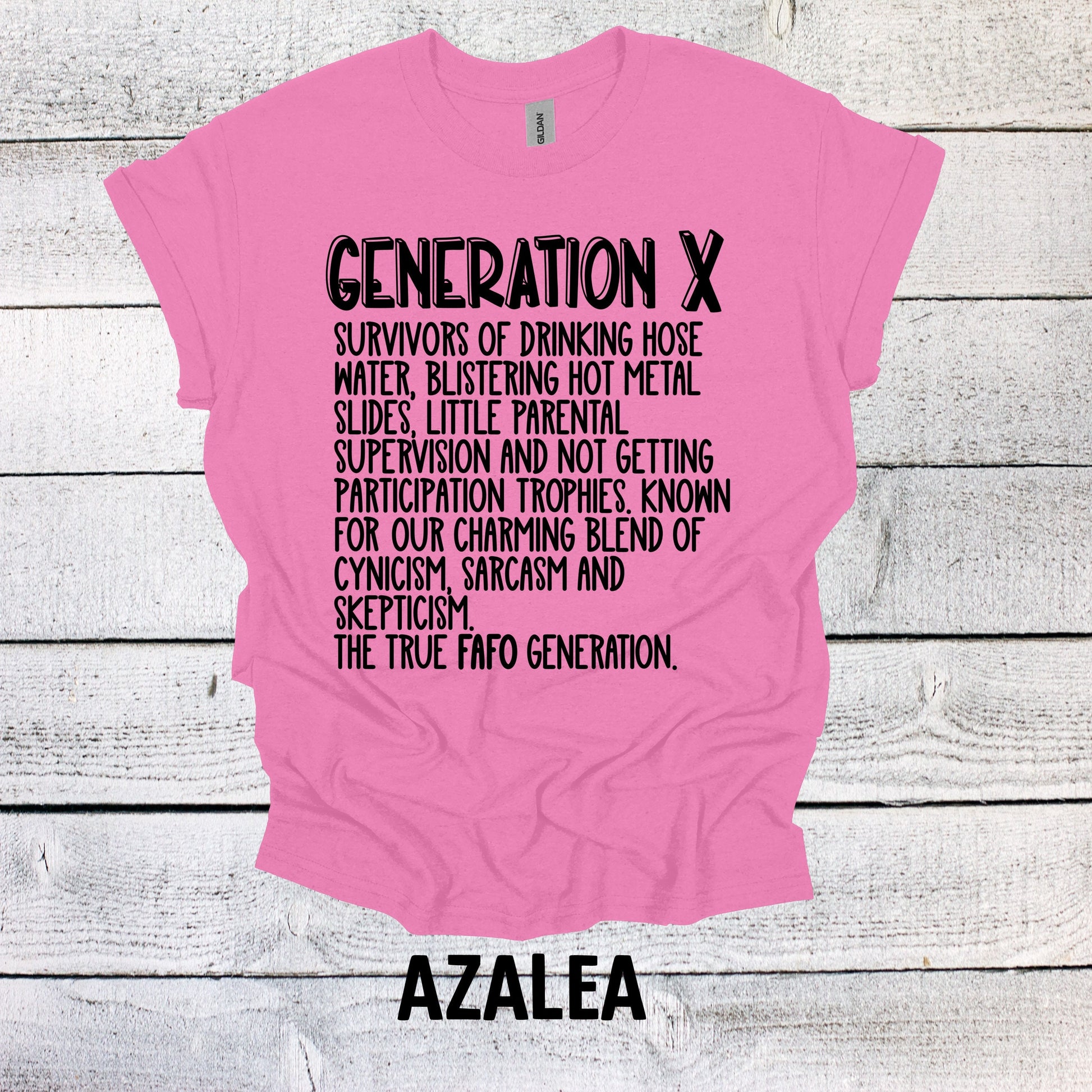 Generation X Words Shirt Unisex Shirt Gen X T-Shirt Generation X T-Shirt Generation X T-Shirt Raised on Hose Water and Neglect