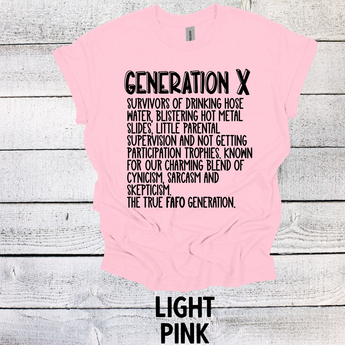 Generation X Words Shirt Unisex Shirt Gen X T-Shirt Generation X T-Shirt Generation X T-Shirt Raised on Hose Water and Neglect