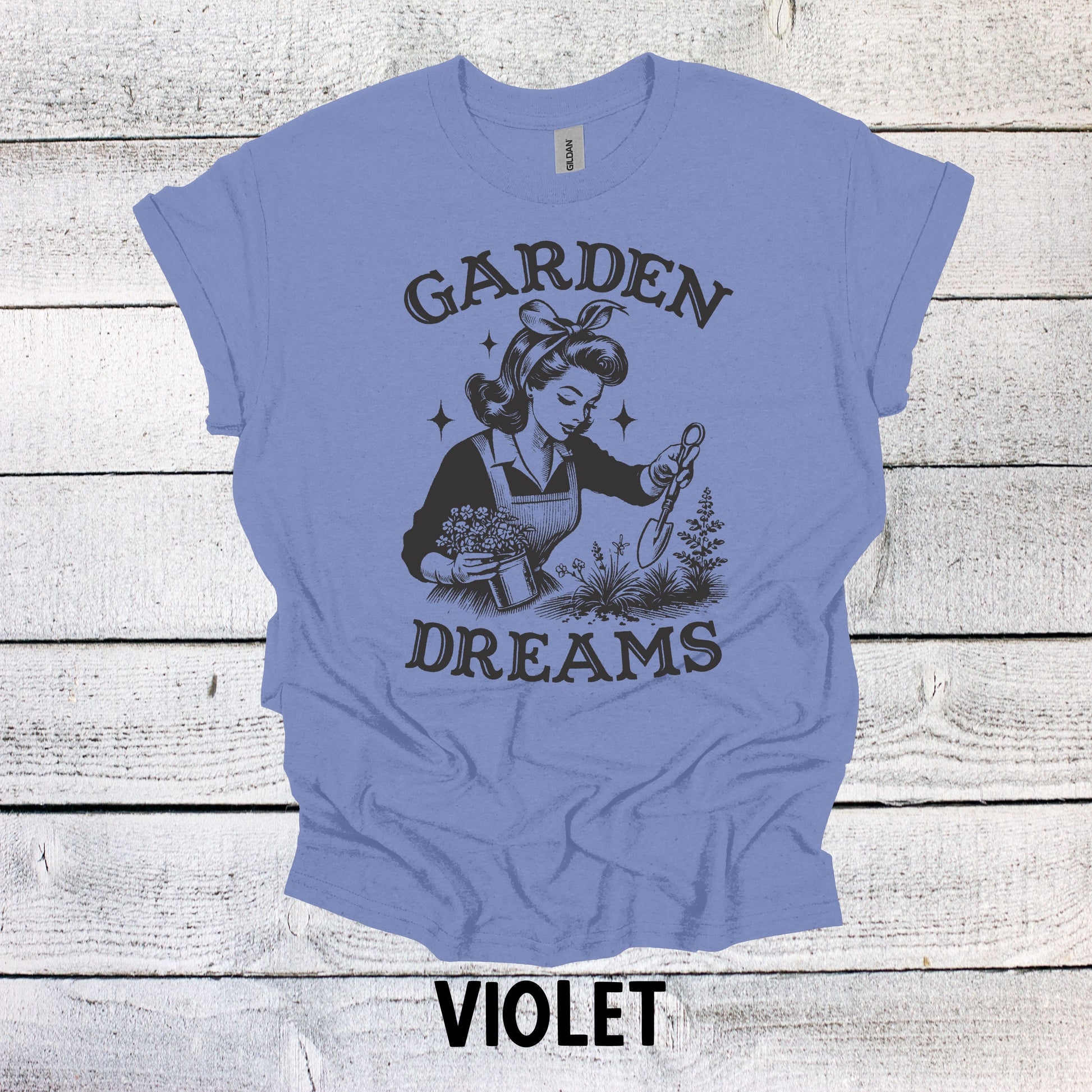 Garden Dreams Shirt Graphic Shirt Funny Adult TShirt Vintage Funny TShirt Nostalgia T-Shirt Relaxed Cotton Shirt