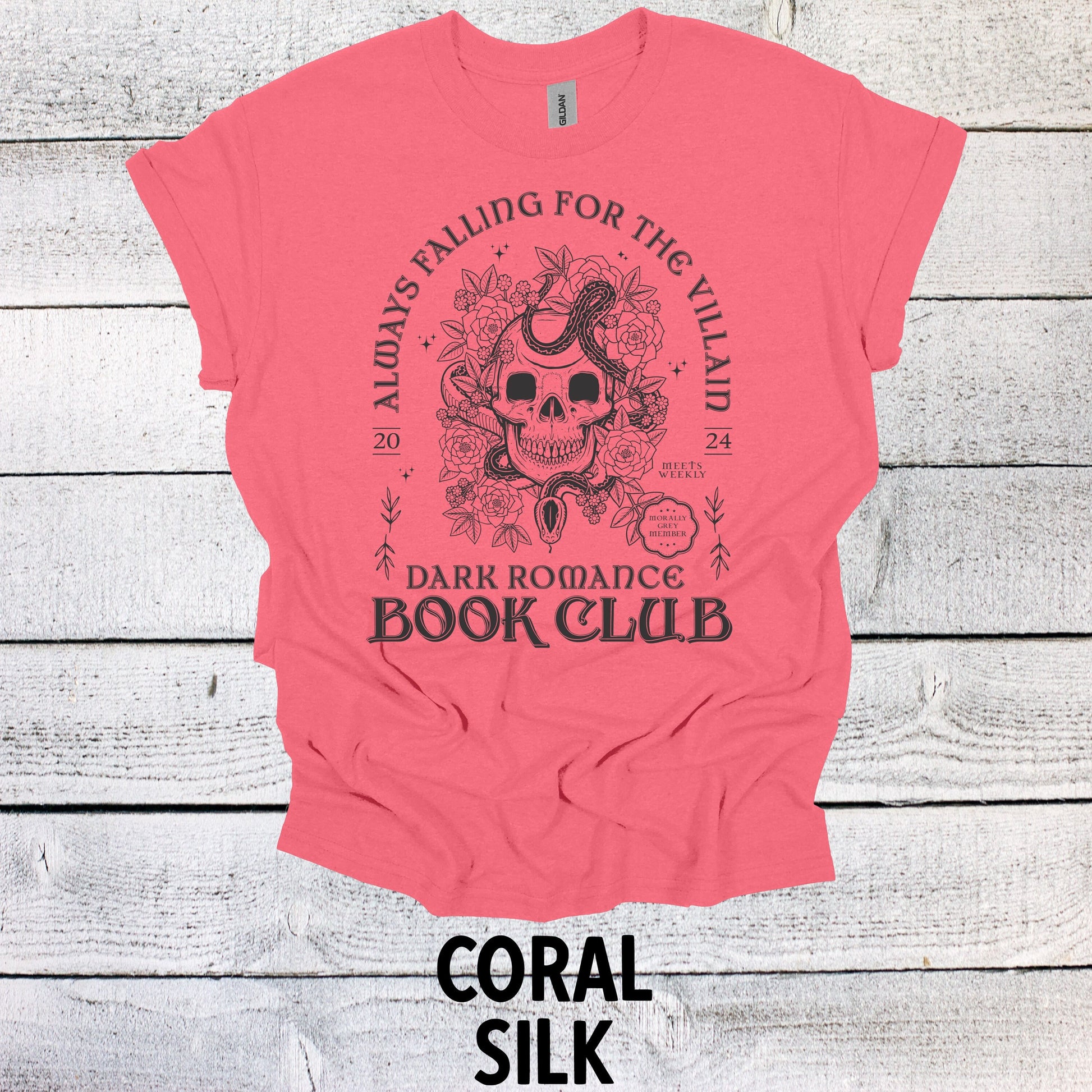 Always Falling for the Villain Dark Romance Book Club Shirt - Trendy Bookish Tee