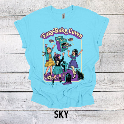 Vintage Easy Bake Coven Halloween Shirt - 90s Tee with Witchy Vibes and Purple Design