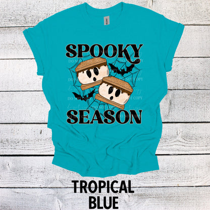 Spooky Season Smores Halloween Shirt - Funny Unisex Tee Skeleton Halloween Shirt