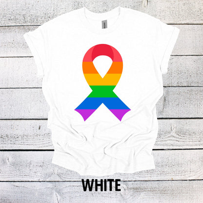 Rainbow Pride Peace Sign Shirt - LGBTQ Tee for All Genders - Pride Month Apparel