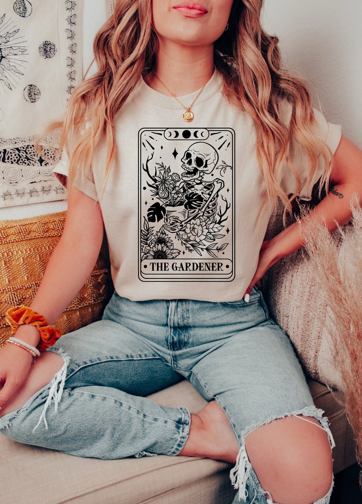 The Gardender Tarot Card Shirt Graphic Shirt Funny Shirts Vintage Funny TShirts Unisex Shirt Nostalgia Shirt