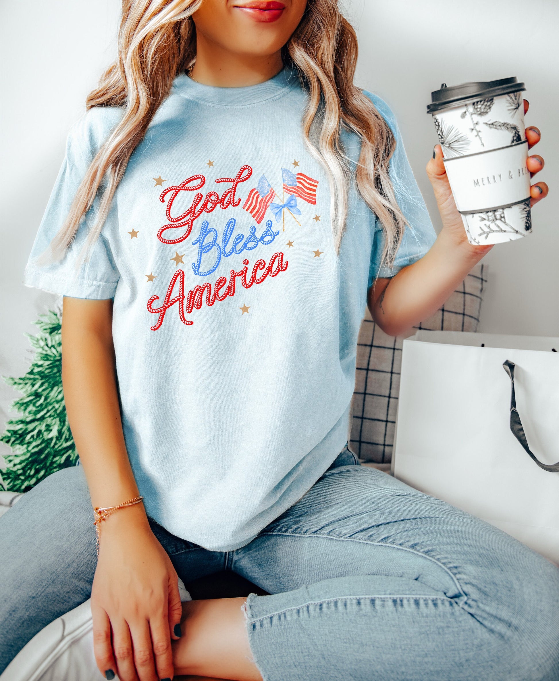 All American Sweetheart July 4th Shirt, Cowgirl 4th of July Shirt, USA Shirt, Retro 4th of July Shirt, Western Girl T-Shirt, Summertime Tee