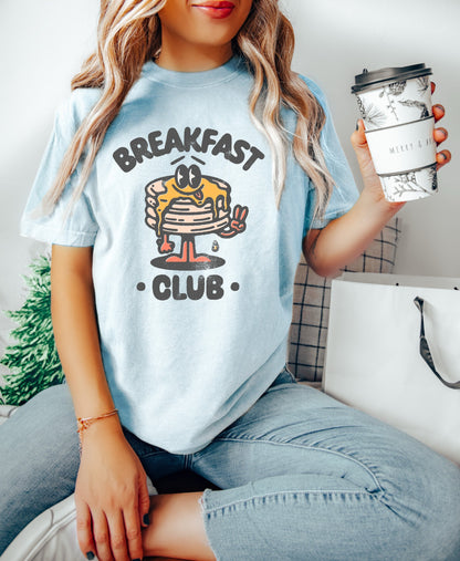 Cute Breakfast Club Shirt, Pancakes Shirt, Oversized T-Shirt, Retro T-Shirt Funny Sarcastic Adult Humor, Trendy Tee, Comfort Colors Shirt