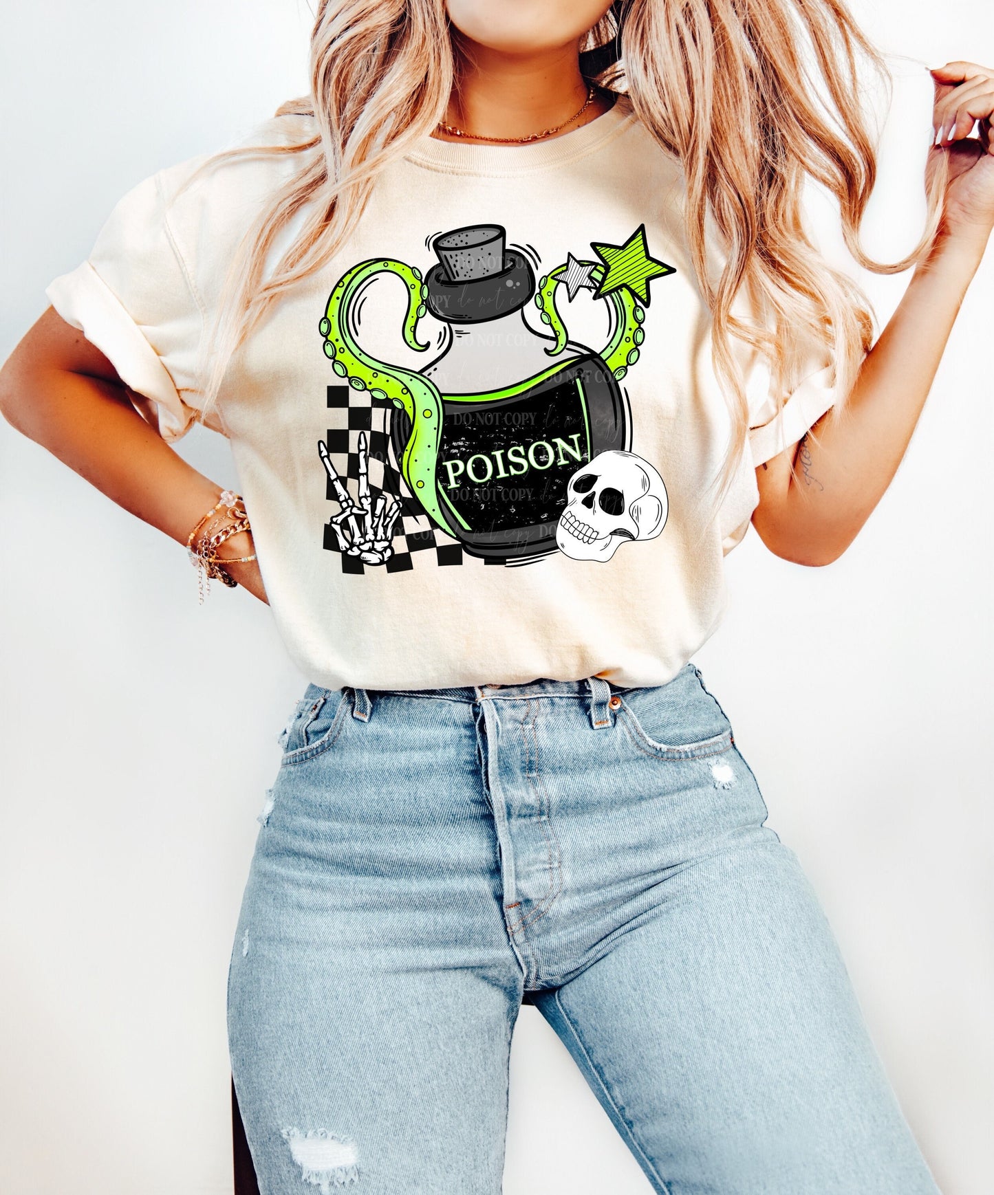 Poison Halloween Shirt, Halloween T-Shirt, Spooky Party Shirt, Oversized T-Shirt, Halloween Tee, Comfort Colors Shirt, Funny Halloween Shirt