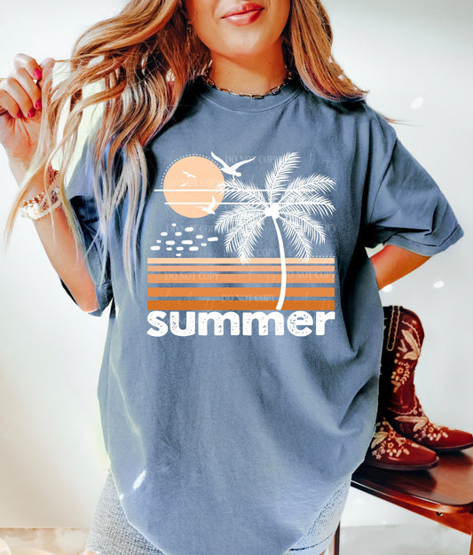 Summer Orange Vibes Shirt, Nature Lover, Outdoor Fun, Beach Wanderer, OceanTheme, Nature Inspired Shirt, Cozy Shirt, Whimsical Tee