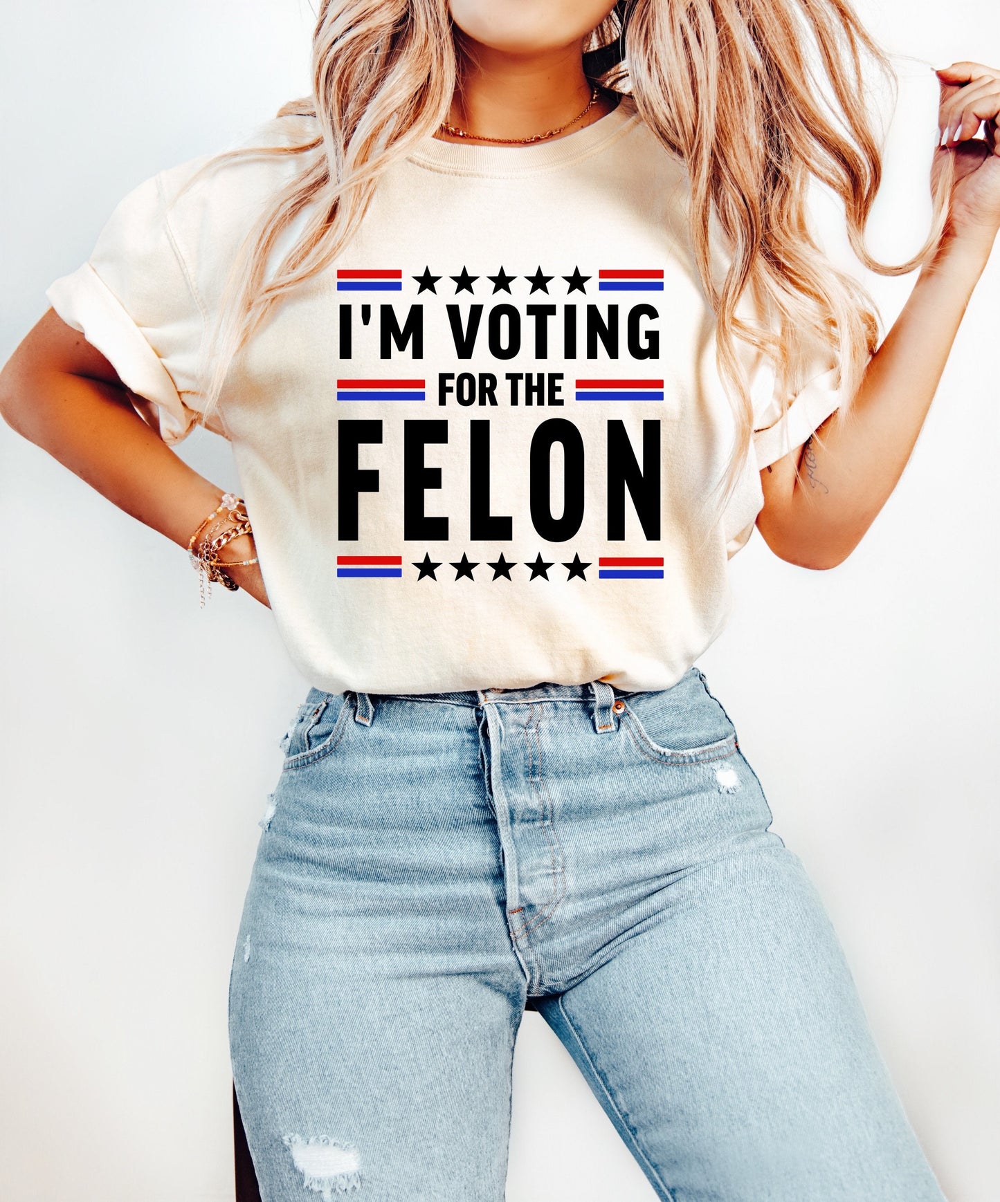 I'm Voting for a Felon Trump Shirt, Funny Trump Shirt, Trump Summer 2024 Shirt, Trump for President 2024 Shirt, Republican 2024