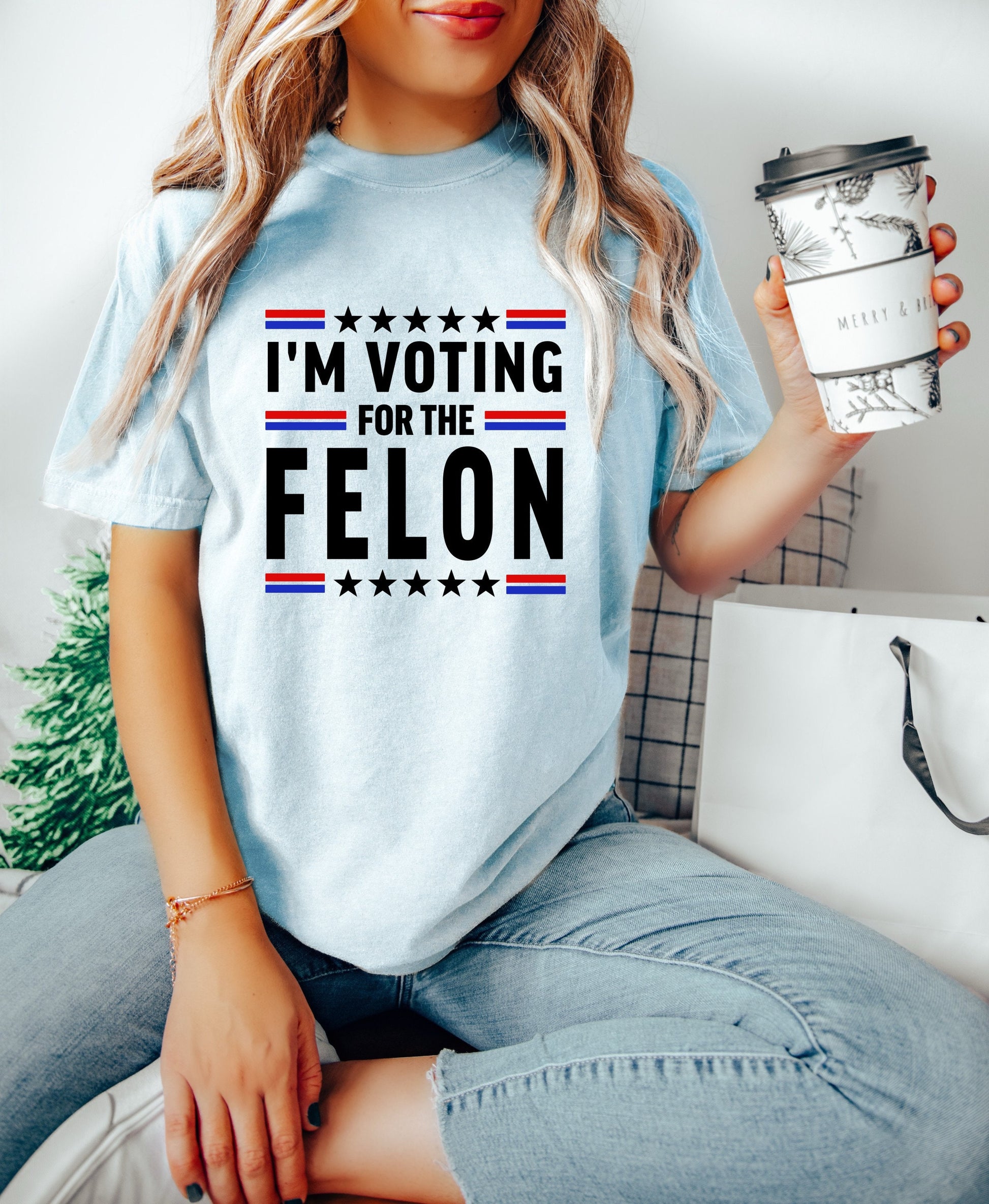 I'm Voting for a Felon Trump Shirt, Funny Trump Shirt, Trump Summer 2024 Shirt, Trump for President 2024 Shirt, Republican 2024