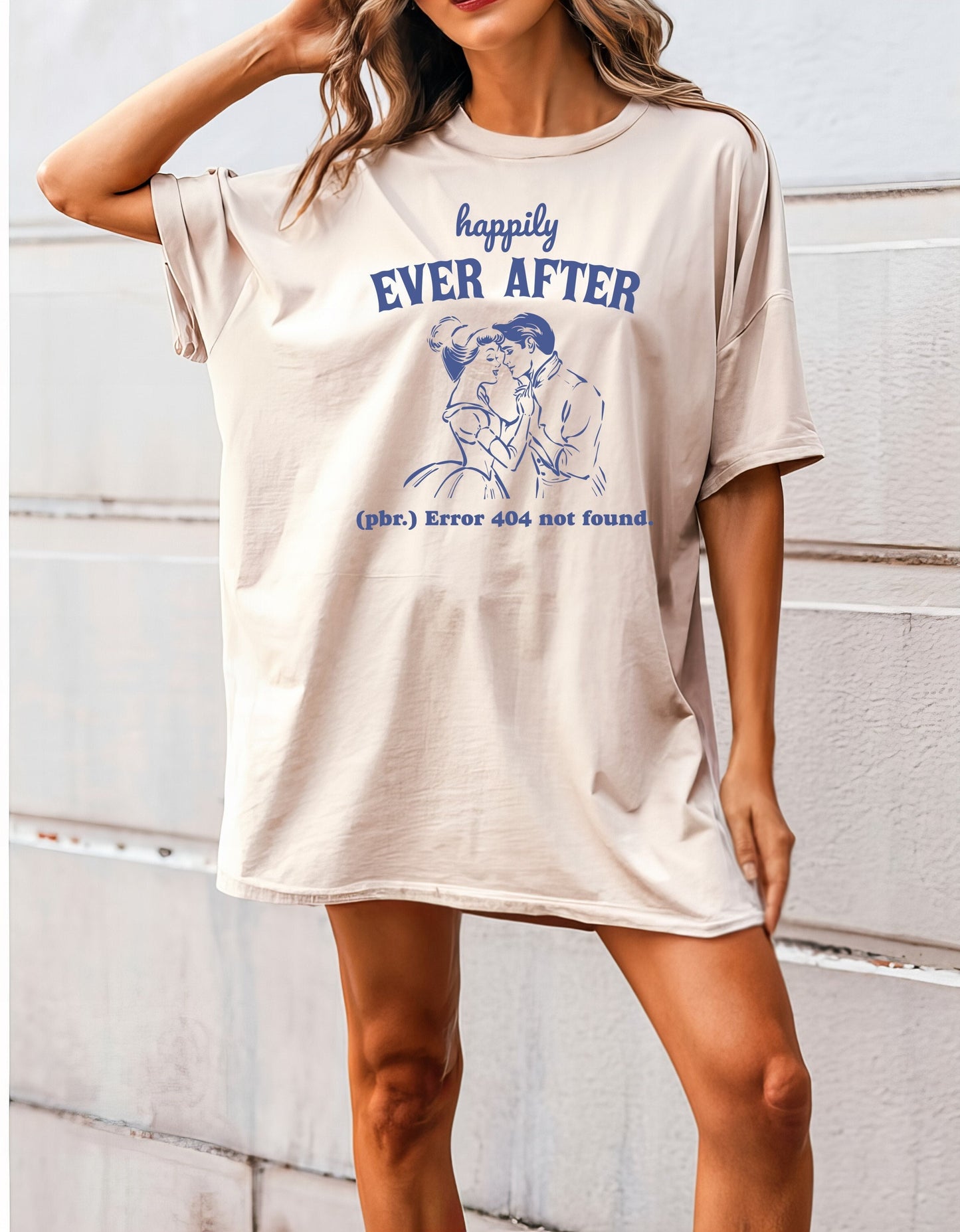 Happily Ever After Error 404 Not Found Shirt Graphic Shirt Retro Adult Shirt Vintage Shirt Nostalgia Relaxed Shirt Funny Gift