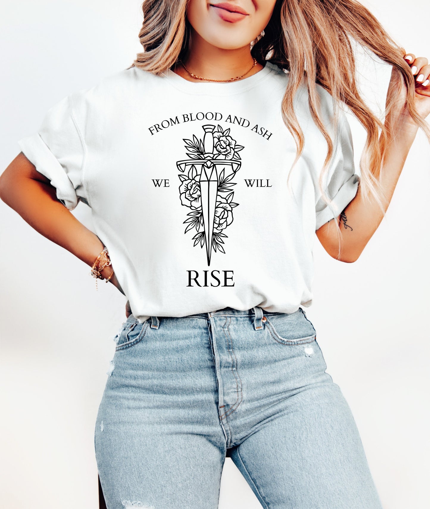 From Blood and Ash We Will Rise Book shirt Book Lover TShirt women Reading Shirts Book Club Shirt book shirt for women, reading shirt