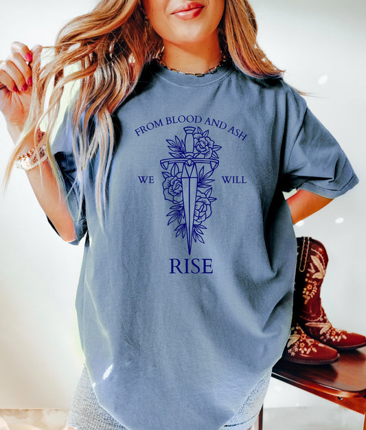 From Blood and Ash We Will Rise Book shirt Book Lover TShirt women Reading Shirts Book Club Shirt book shirt for women, reading shirt