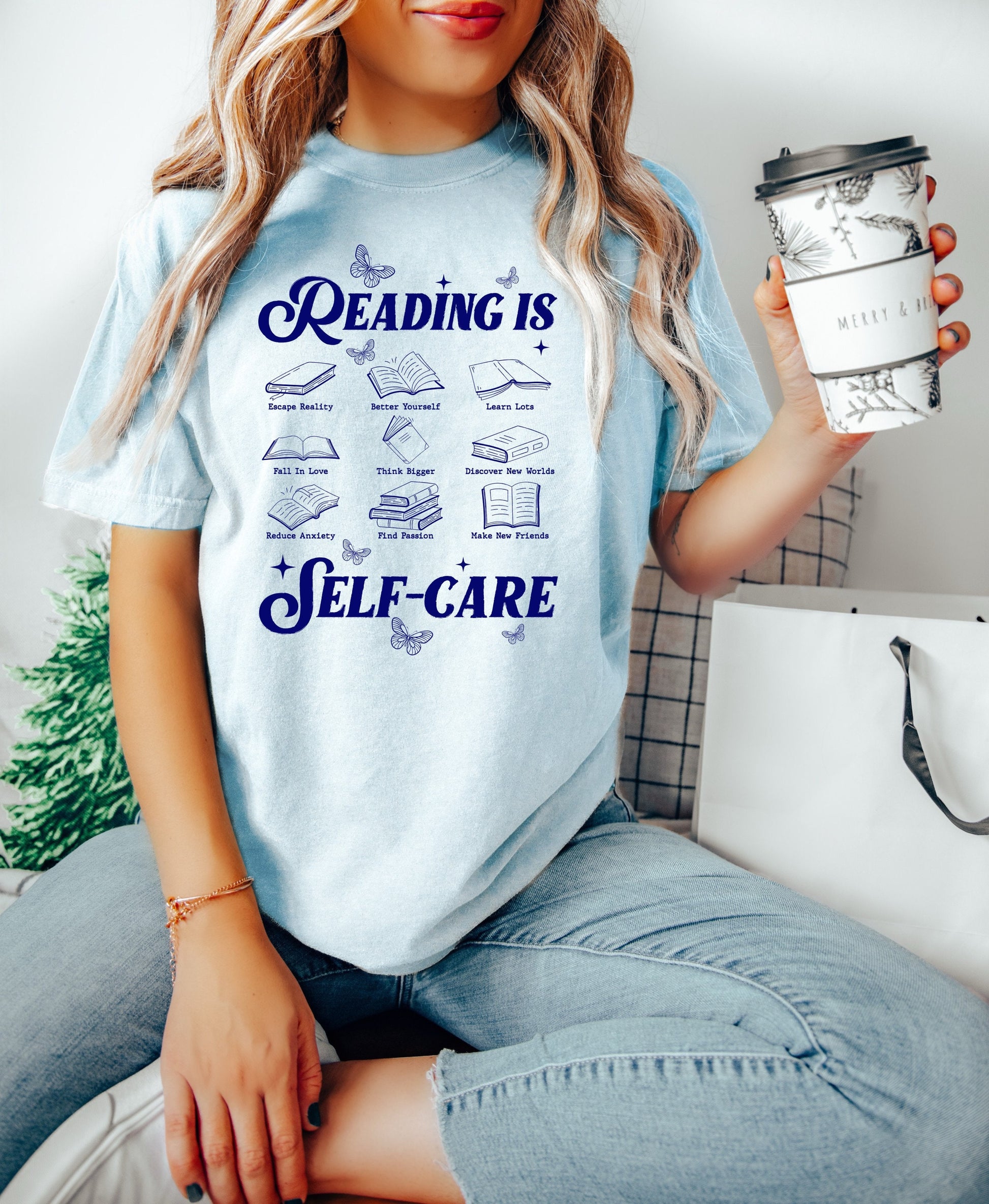 Reading is Self-Care Shirt, Book shirt, Book Lover Shirt, Reading Shirt Book Club shirt, women's reading shirt