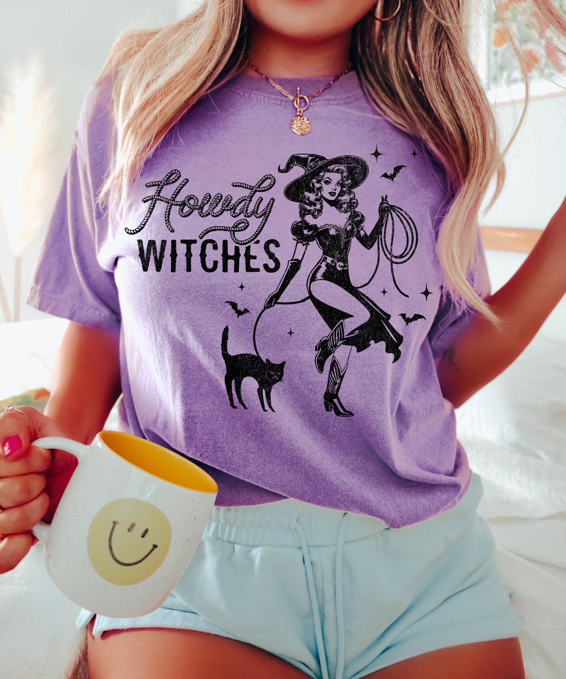 Howdy Witches Halloween Shirt, Cute Halloween T-Shirt, Halloween Shirts, Skeleton Shirts, Spooky Season Shirt