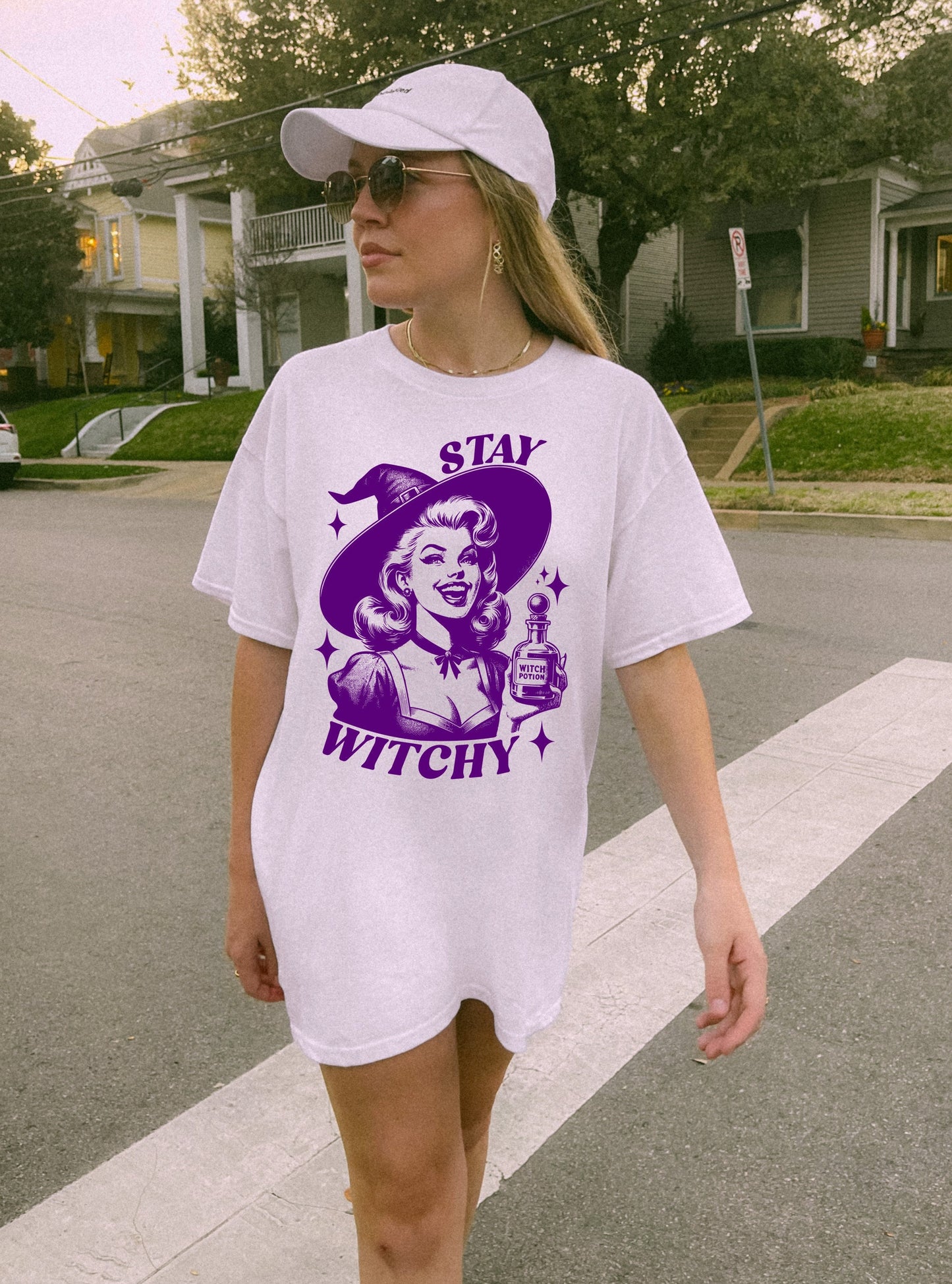 Stay Witchy Shirt Graphic Shirt Retro Adult Shirt Vintage Shirt Nostalgia Relaxed Shirt Funny Gift