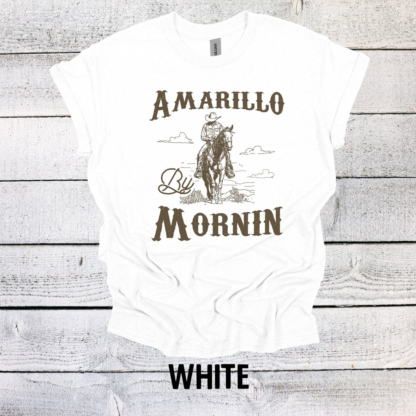 Amarillo By Mornin Shirt Funny Graphic T-Shirt Dinosaur Shirt Funny Saying Shirt Funny Gifts