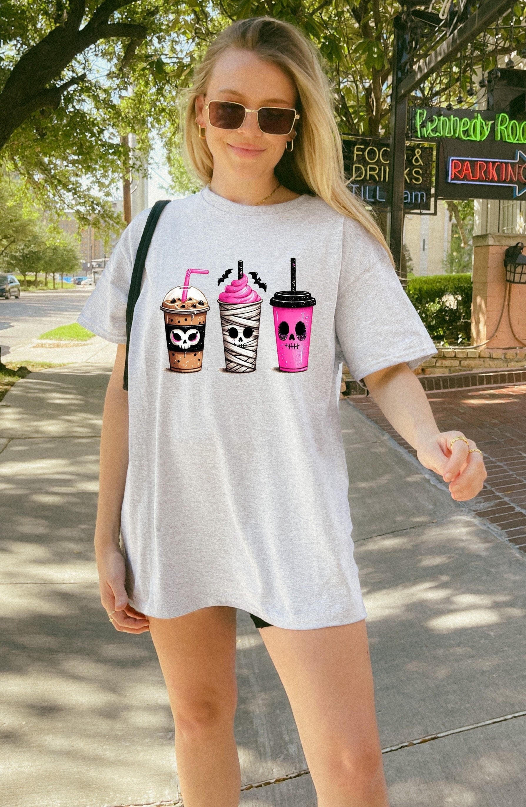 Halloween Drinks Shirt, Cute Drinks Shirt, Cute Halloween T-Shirt, Halloween Shirts, Spooky Season Shirt