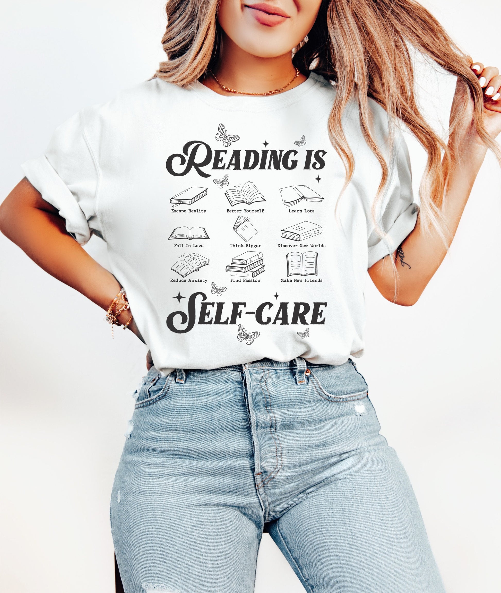 Reading is Self-Care Shirt, Book shirt, Book Lover Shirt, Reading Shirt Book Club shirt, women's reading shirt